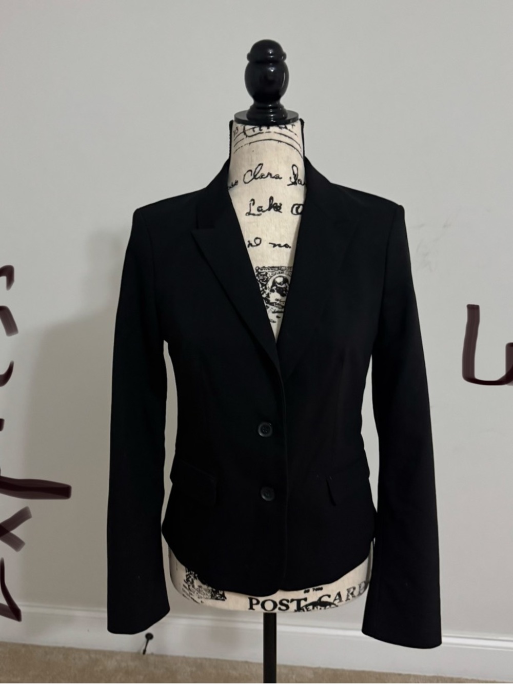 Express Black Women's Tailored Blazer - Two-Button Notch Lapel